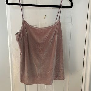 Womens velvet tank top